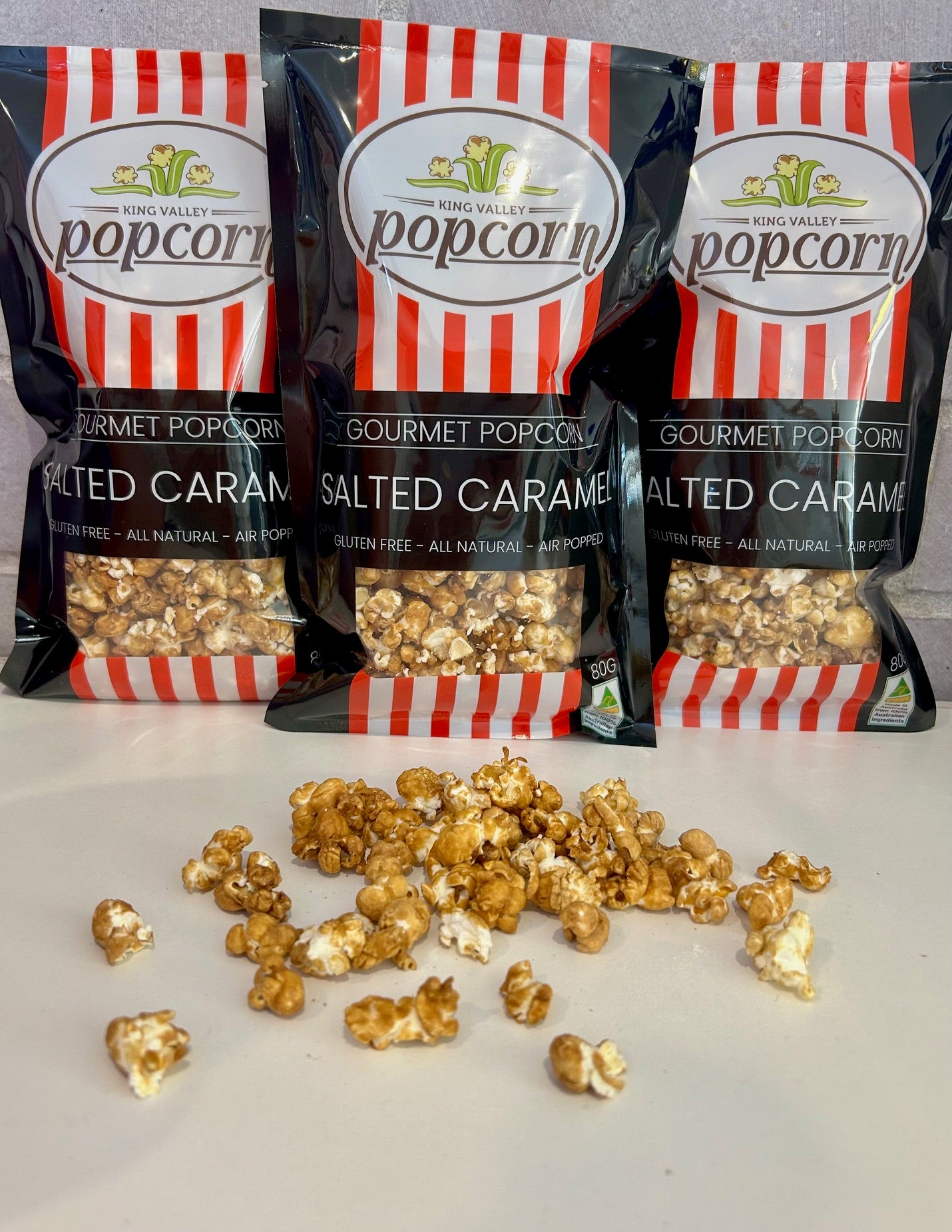 3 x our Famous Salted Caramel Popcorn